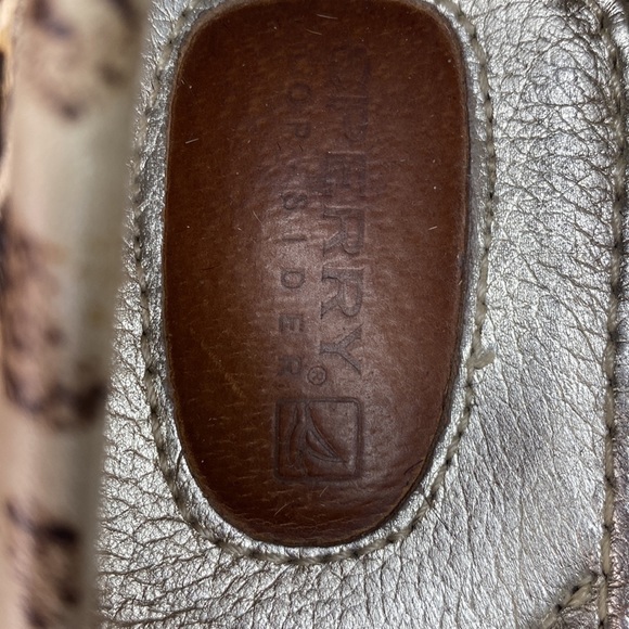 Sperry Top Sider Leopard Print Slip On Loafers Size 7 - Picture 3 of 9